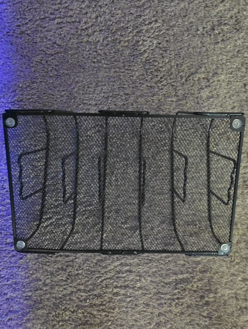 Black Mesh Desktop File Organizer Rack - Picture 2 of 2